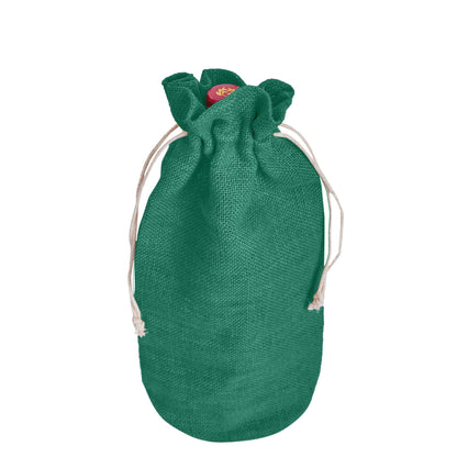 Colored Jute Wine Bottle Bags – Burlap Gift Pouches, Perfect for Weddings, Christmas, New Year, and Special Occasions (Set of 7)