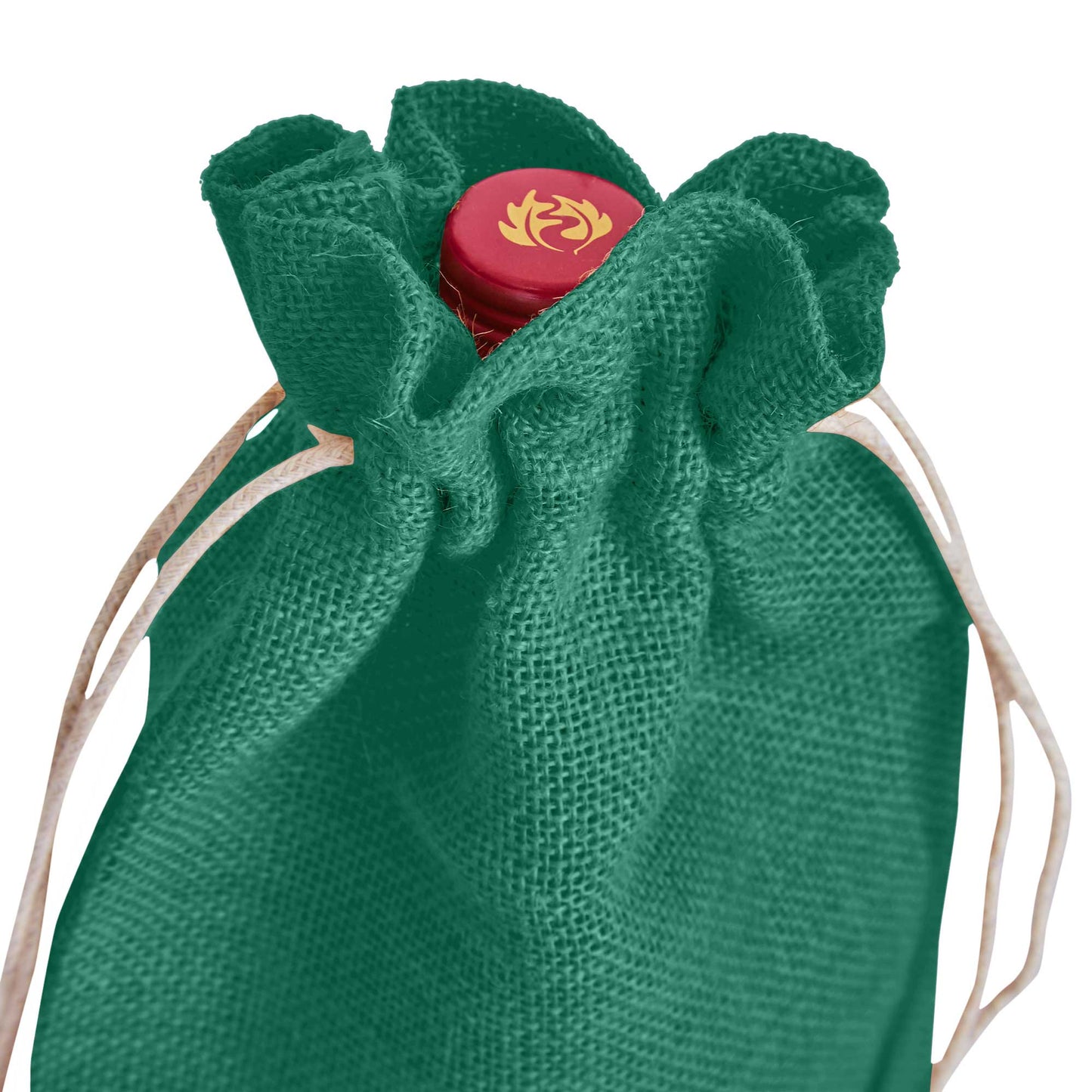 Colored Jute Wine Bottle Bags – Burlap Gift Pouches, Perfect for Weddings, Christmas, New Year, and Special Occasions (Set of 7)