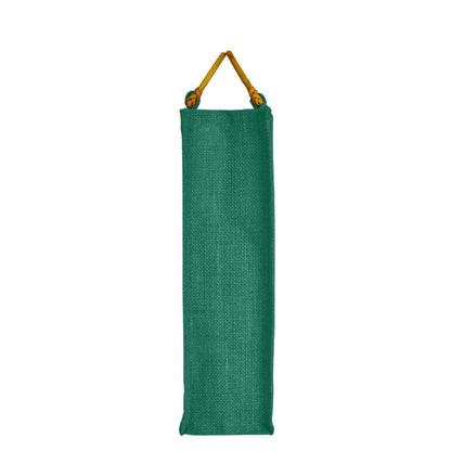 Coloured Reusable Jute Wine Bags with Cane Handles – New Year, Christmas, Gifting, Holidays & Party Favors (Packs of 7)