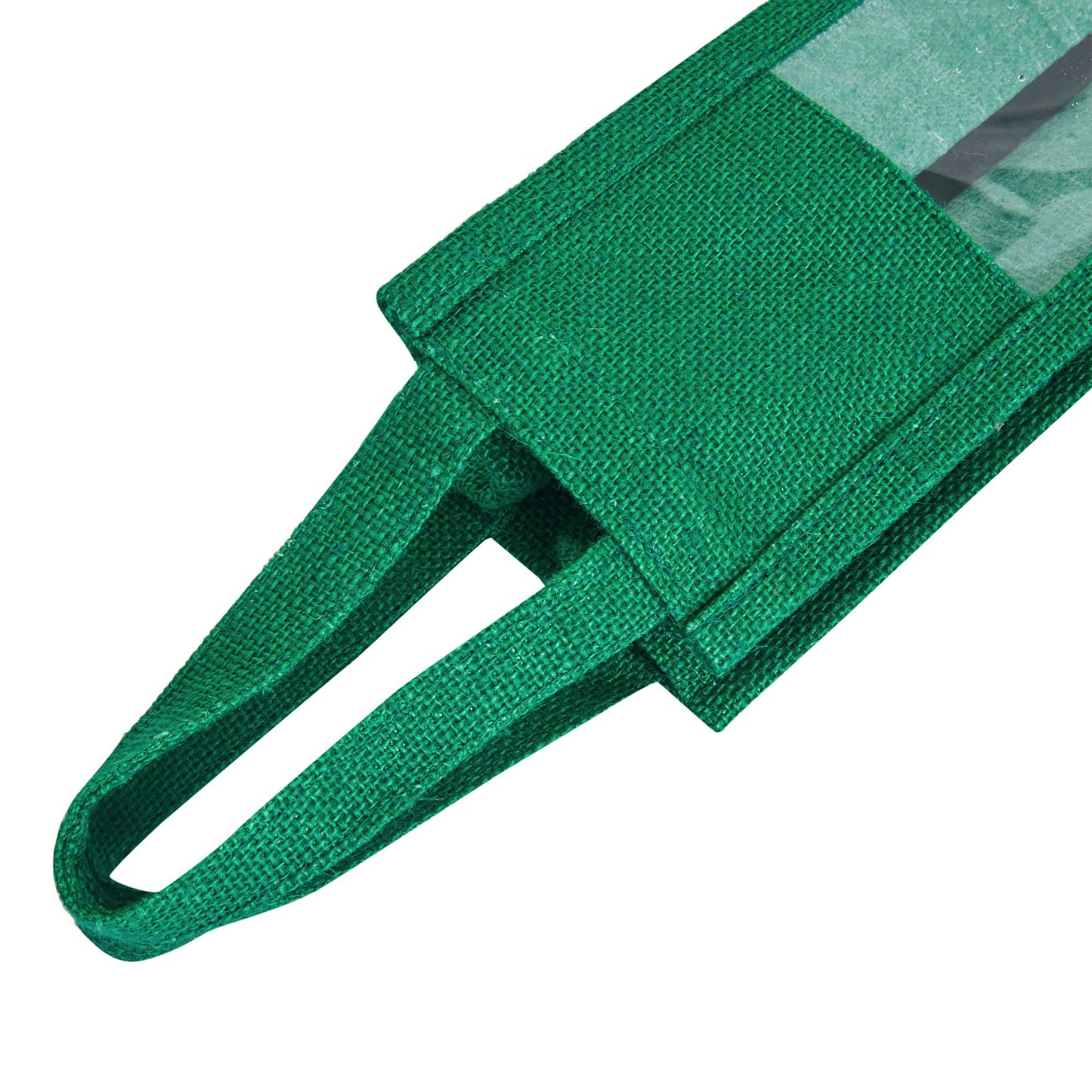 Reusable Jute Wine Gift Bags for Weddings, Parties, and Celebrations - Deep Red, Pink, Green & Orange Shades (Packs  of 6)