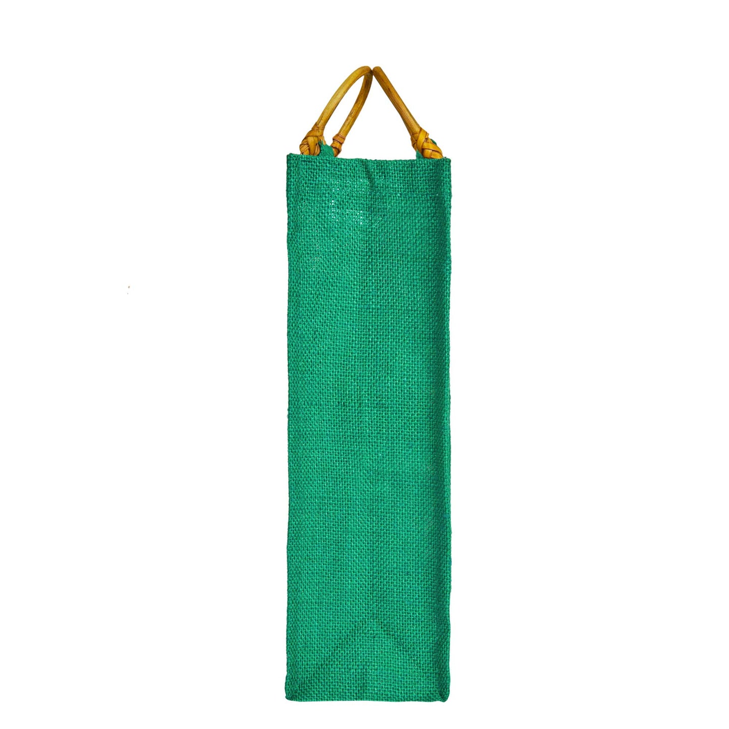 Jute Wine Gift Bags with Cane Handles –Coloured Single-Bottle Bag–  New Year, Weddings, Birthdays, Parties, Christmas & Special Occasion (Packs of 6)