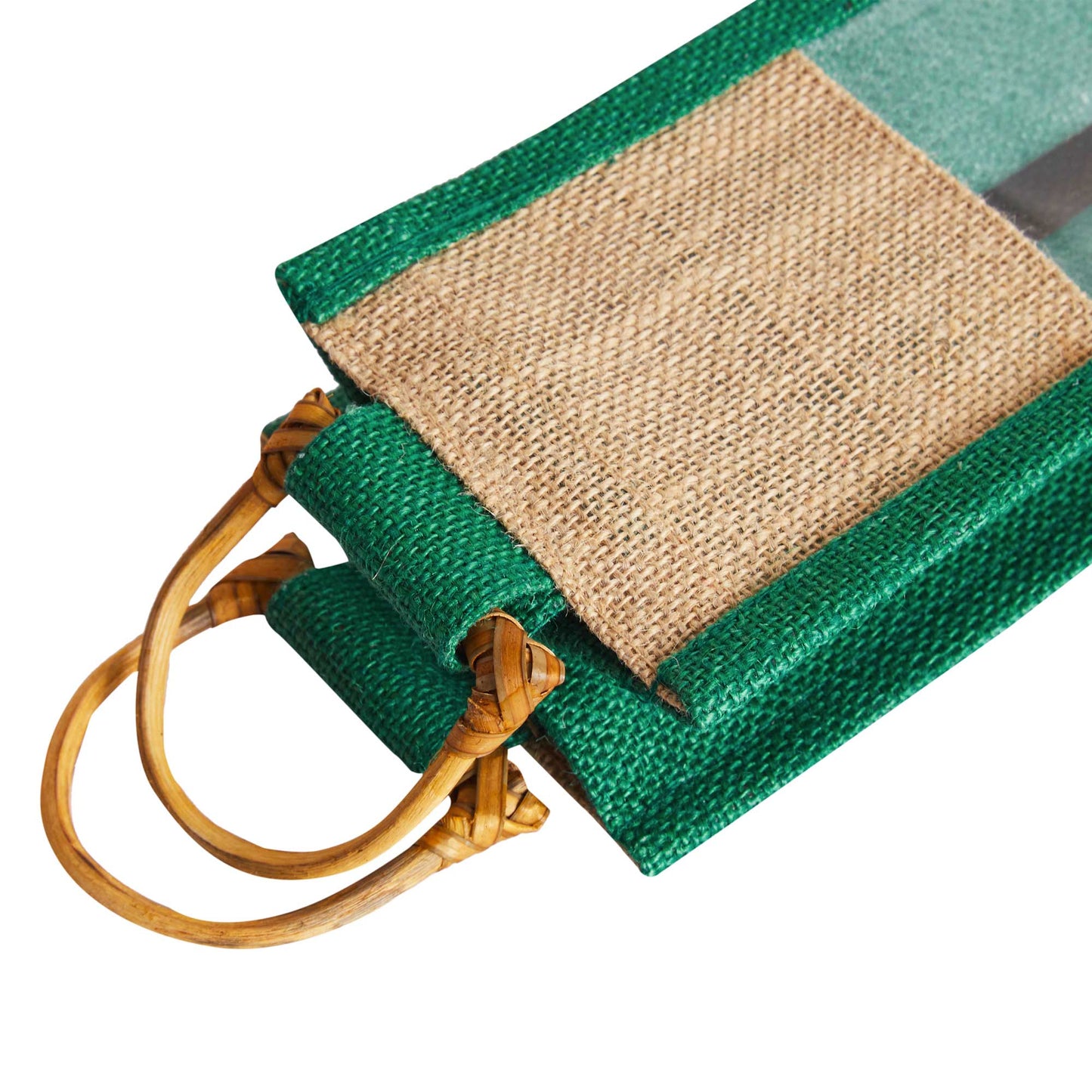 Jute Wine Gift Bags with PVC Window – Reusable Single-Bottle Carriers,  Ideal for Gifting, Weddings & Parties (Packs of 6)