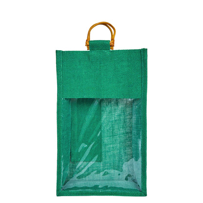 Jute Wine Gift Bags – Reusable 2-Bottle Colored Tote Bags – Weddings, Birthdays, Christmas, &  Special Occasions (Packs of 6)