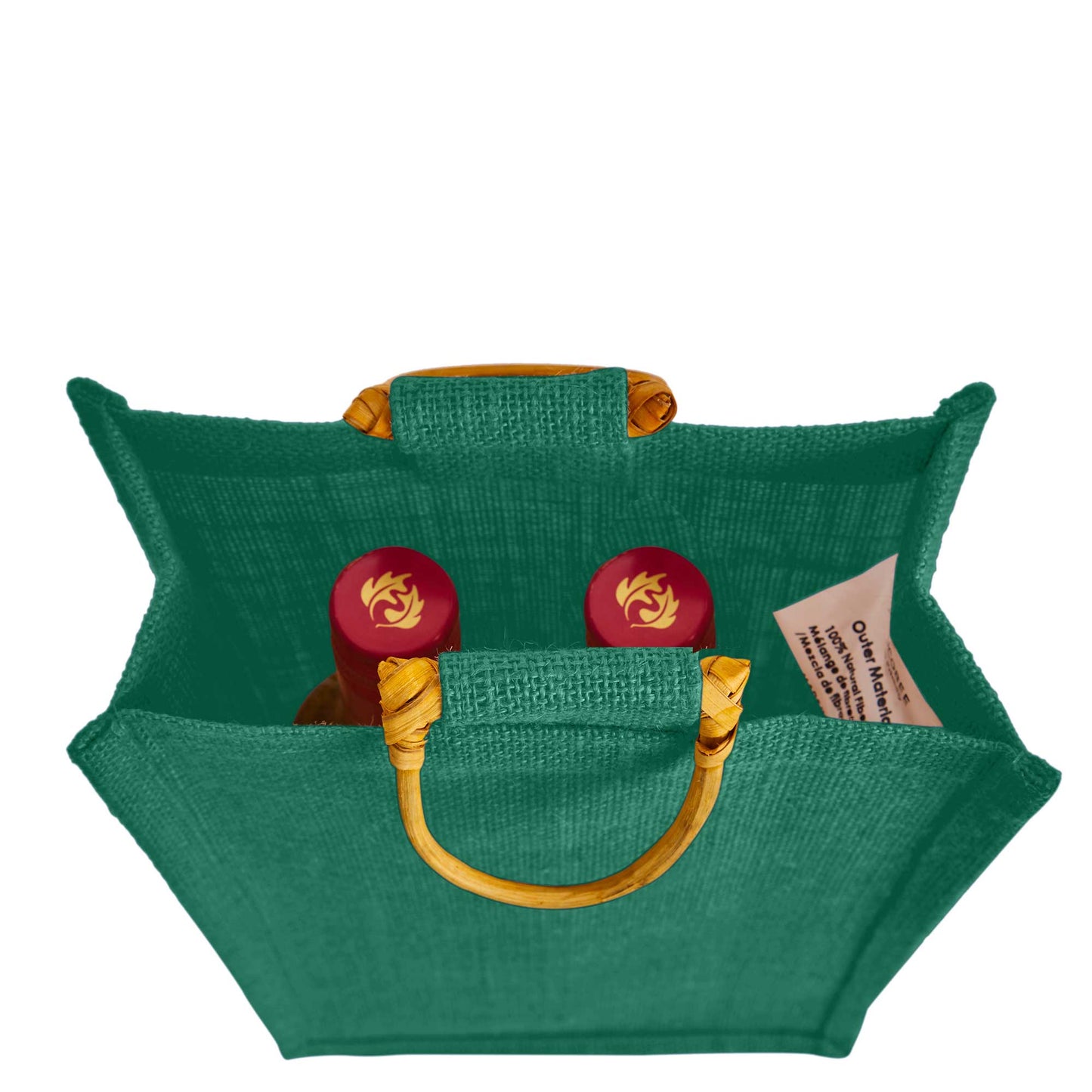 Coloured Jute Wine Burlap Gift Bags – Reusable 2-Bottle Totes, Gifting, Weddings, Parties & Holidays (Packs of 6)