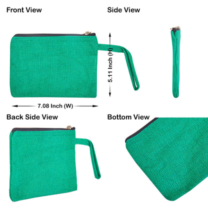 Eco Friendly Multipurpose  Jute Makeup Bags Set of 6 for Women Wholesale Supply