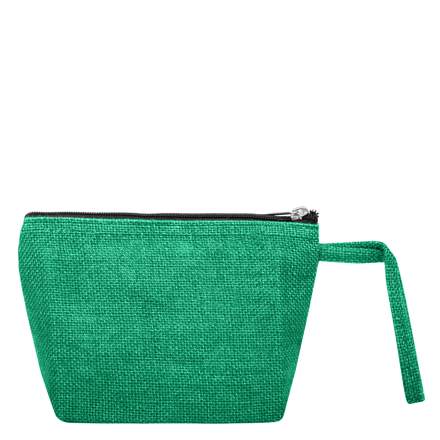 Colourful Jute Cosmetic Bags – Flat-Bottom Zippered Pouches for Makeup & Toiletries (Packs of 6)