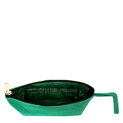 Colourful Jute Cosmetic Bags – Flat-Bottom Zippered Pouches for Makeup & Toiletries (Packs of 6)