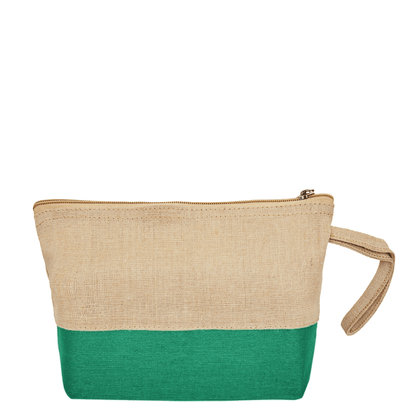 Jute Cosmetic Pouches – Travel-Friendly Zippered Burlap Bags for Makeup & Toiletries (Packs of 4)