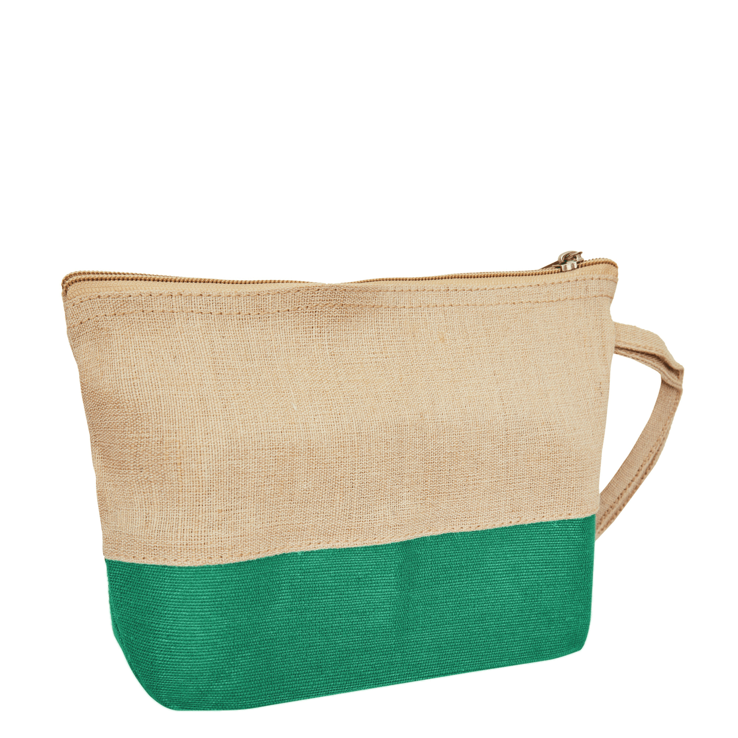 Jute Cosmetic Pouches – Travel-Friendly Zippered Burlap Bags for Makeup & Toiletries (Packs of 4)