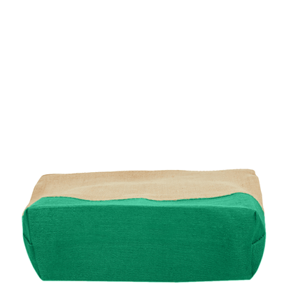 Jute Cosmetic Pouches – Travel-Friendly Zippered Burlap Bags for Makeup & Toiletries (Packs of 4)