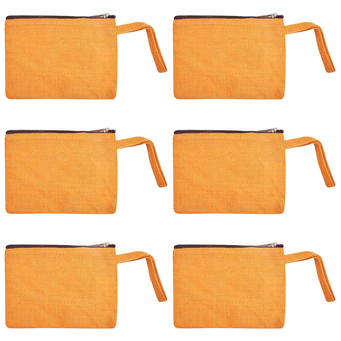 Eco Friendly Multipurpose  Jute Makeup Bags Set of 6 for Women Wholesale Supply