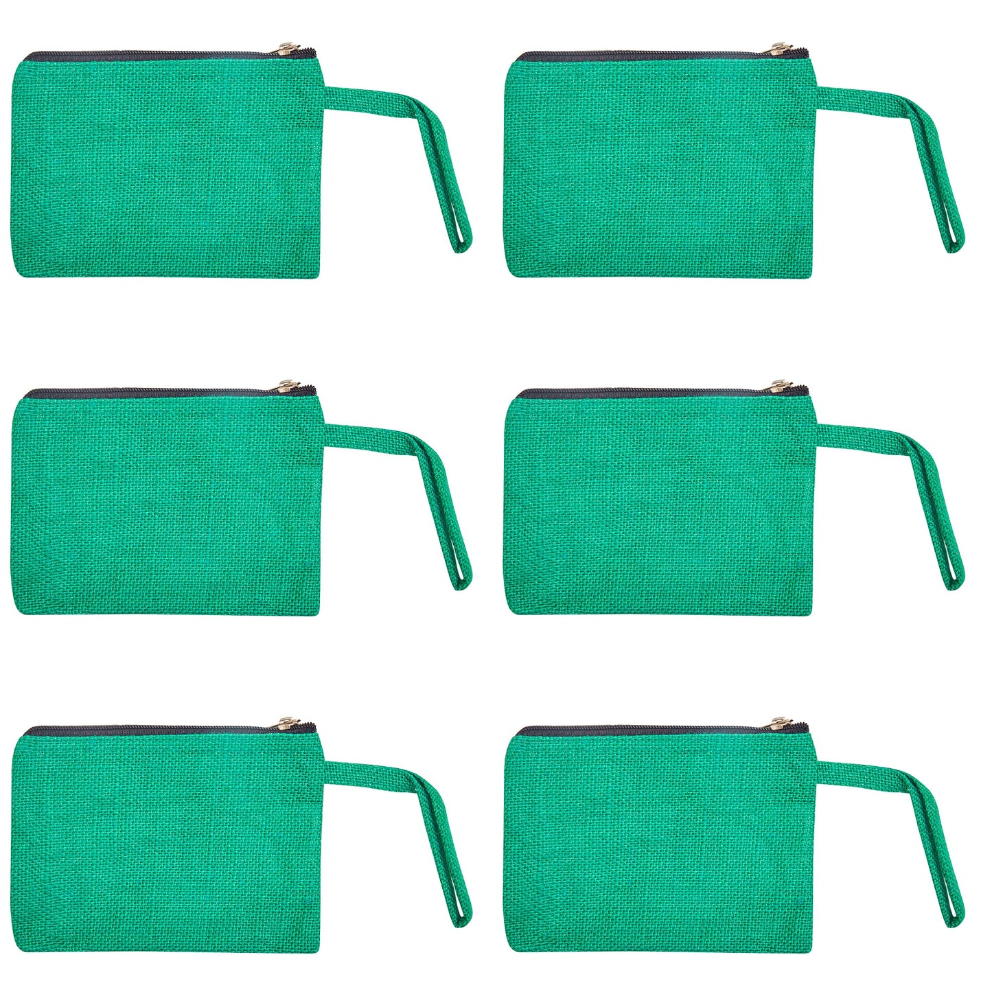 Eco Friendly Multipurpose  Jute Makeup Bags Set of 6 for Women Wholesale Supply