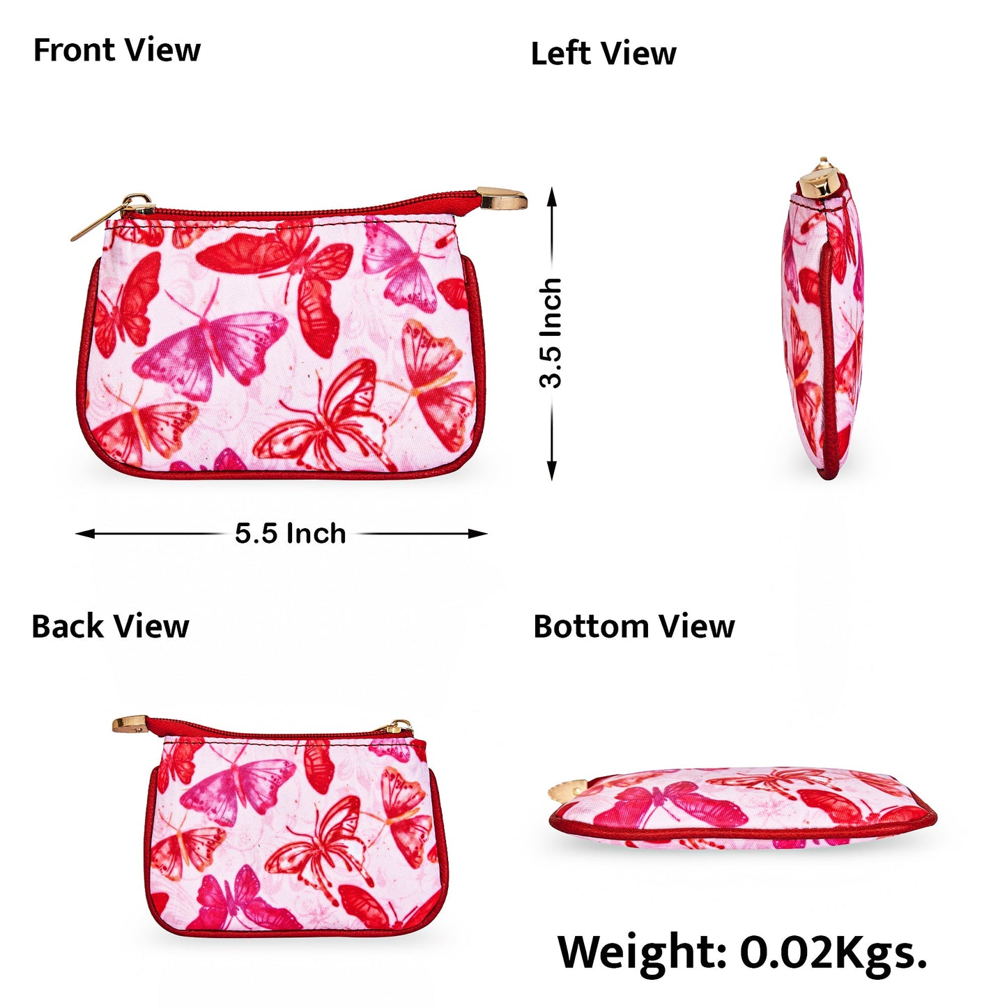 Practical Coin Pouch for Women with Leather Features