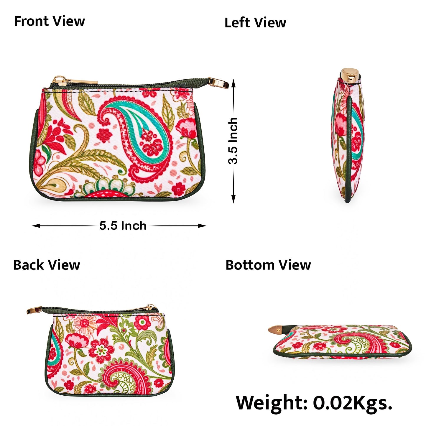 Sleek Coin Pouch for Women with Leather Design