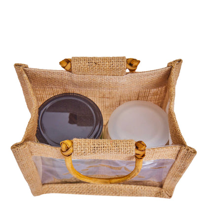 Reusable Jute Burlap Gift Bags  for wedding, bridesmaids gifts,party favors, DIY projects (Packs of 12 )