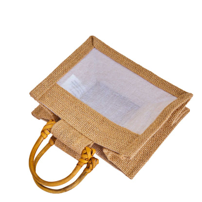 Jute Burlap Gift Bags – Reusable Favour Pouches for Weddings, Bridesmaid Gift & Party Gifting (Packs of 12)