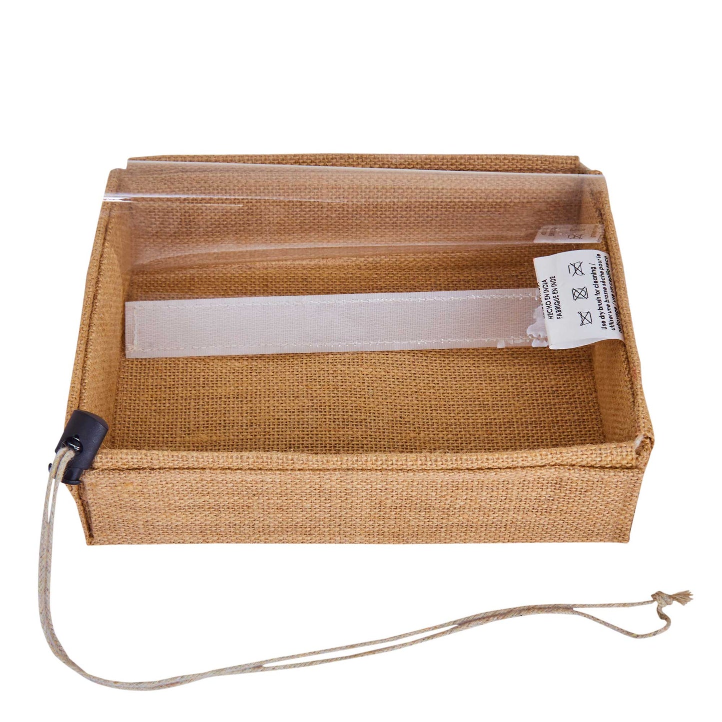 Juco Burlap Gift Boxes with Drawstring & PVC Window – Ideal for Weddings, Bridesmaid, Gifts (Packs of 12)