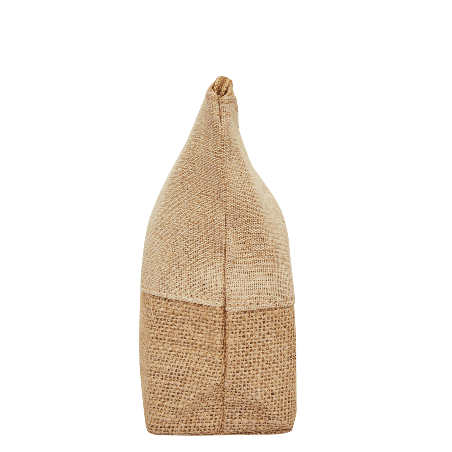 Multipurpose Eco  Burlap Wristlet Zipper Pouch for Women Wholesale Supply
