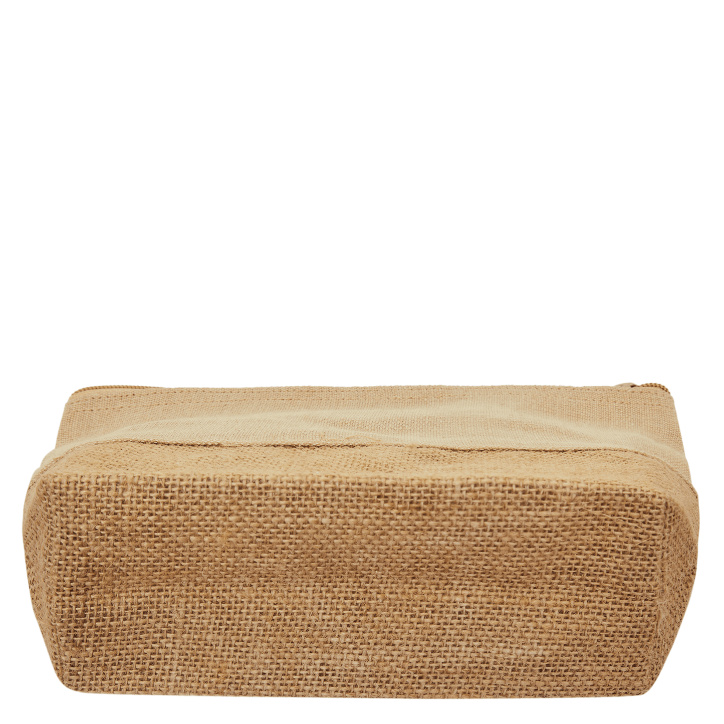 Multipurpose Eco  Burlap Wristlet Zipper Pouch for Women Wholesale Supply