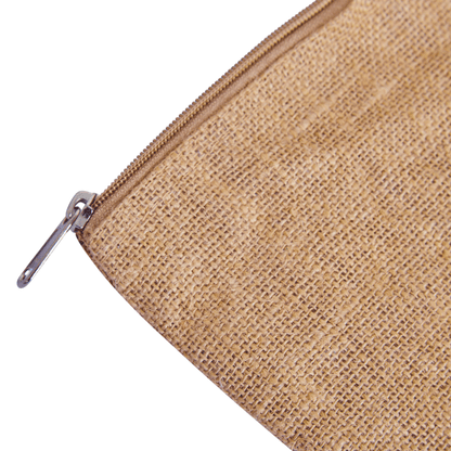 Burlap Cosmetic Bags – Compact Beige Makeup & Toiletry Organizers for Purse or Travel (Set of 16)