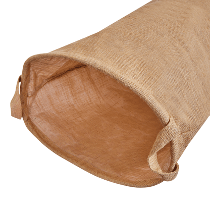 Folding Jute Storage Hampers – Laundry Storage Basket with Handles for Living Room – Blankets, Storing Toys, Books (Set of 8)