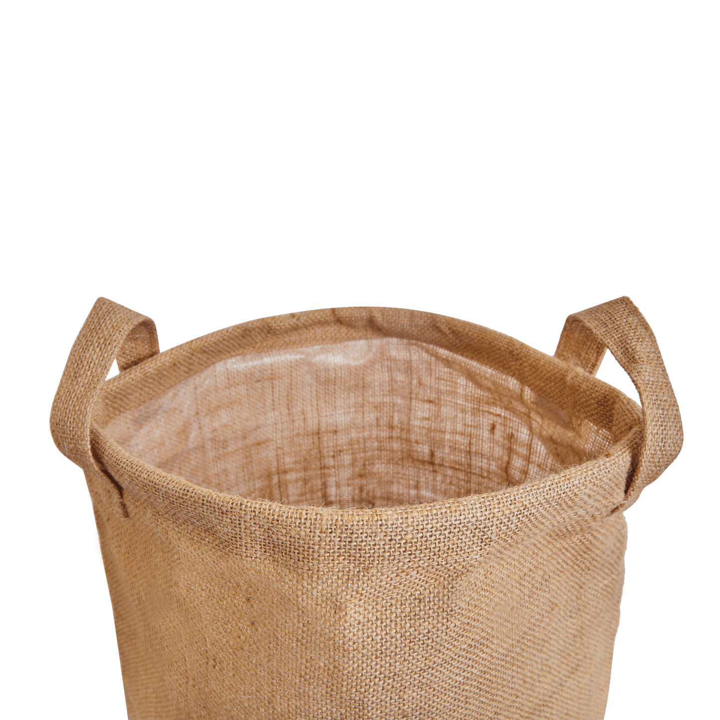 Jute Storage Bins | Burlap Basket for Dirty Clothes, Toys, Blankets  | Ideal for Bedroom & Nursery | Natural Jute | Pack of 8.