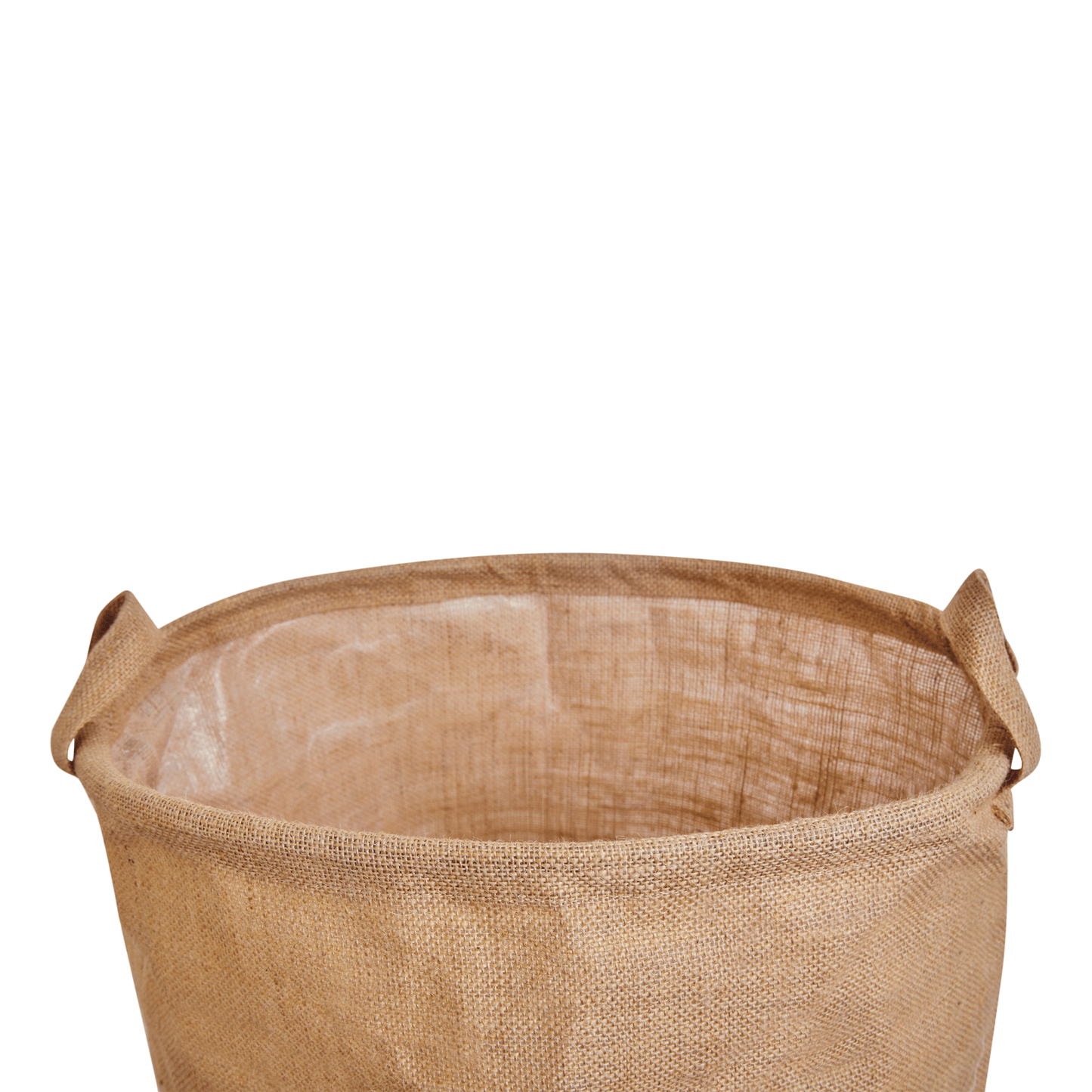 Burlap Jute Storage Baskets – Laundry B Storage Basket with Handles for Living Room, Bedroom – Ideal for Nursery, Toys, Clothes (Packs of 8)