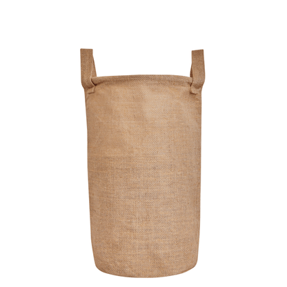 Collapsible Jute Burlap Storage Bins – Handles for Toys, Clothes & Cabinet Organization (Packs of 8)