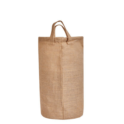 Collapsible Jute Burlap Storage Bins – Handles for Toys, Clothes & Cabinet Organization (Packs of 8)