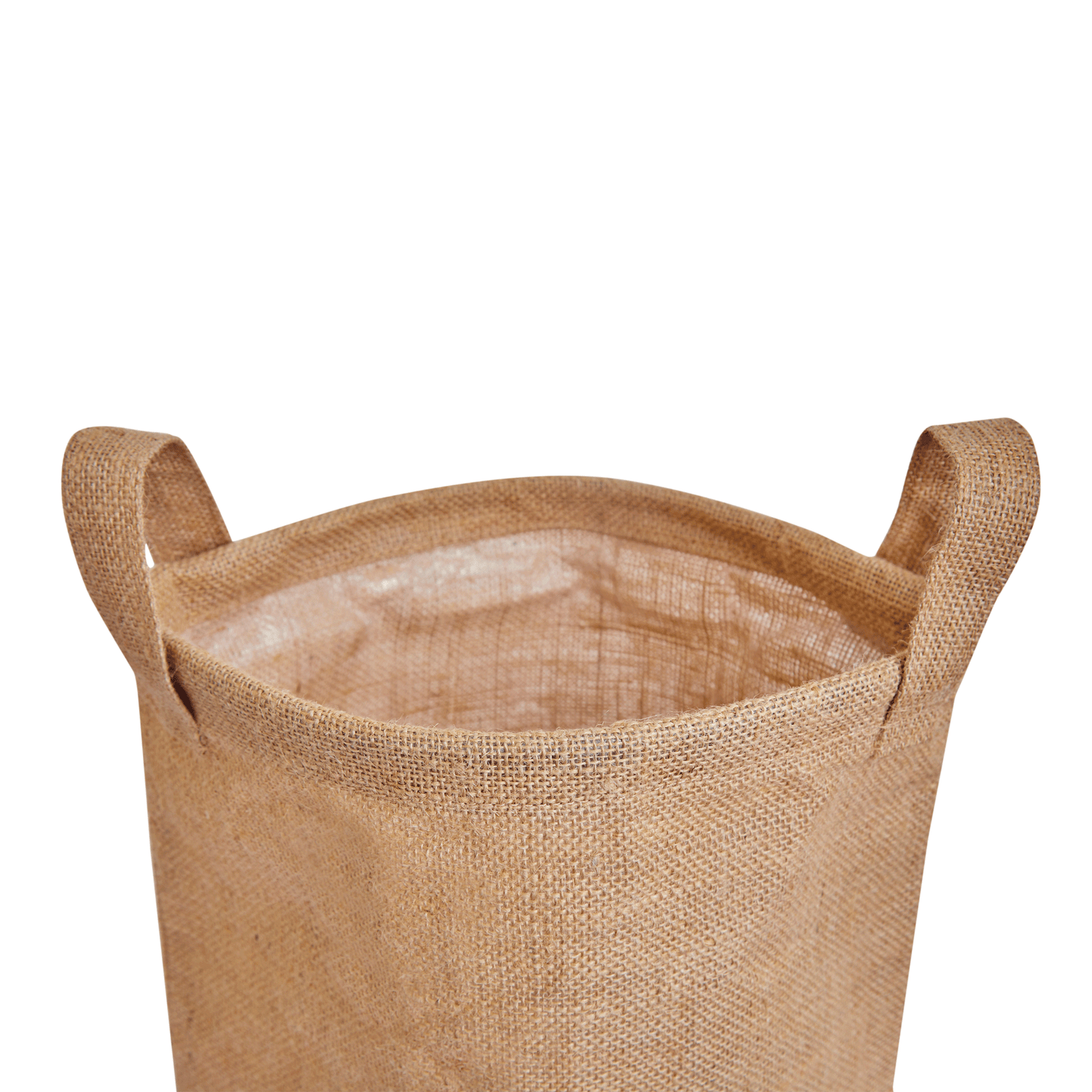 Collapsible Jute Burlap Storage Bins – Handles for Toys, Clothes & Cabinet Organization (Packs of 8)