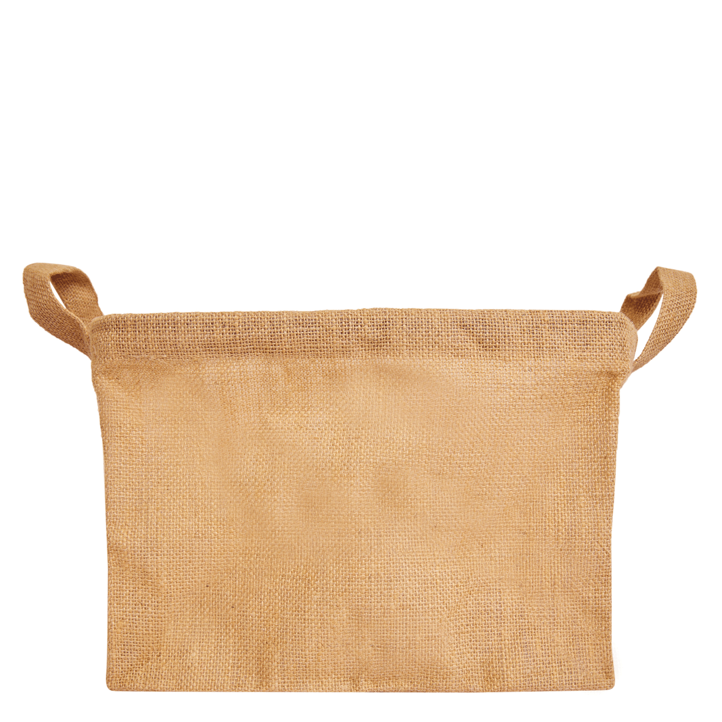 Natural Burlap Jute Storage Baskets with Handles – Collapsible Freestanding Hampers for Clothes & Toys (Set of 8)