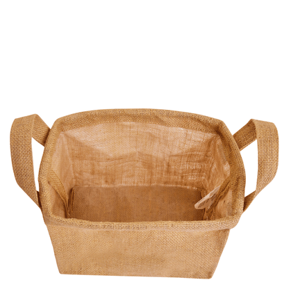 Jute Storage Baskets – Small Wicker Hampers for Clothes, Books, Toys, Natural Bedroom Organizer (Packs of 8)