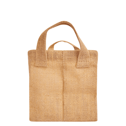 Jute Storage Baskets – Small Wicker Hampers for Clothes, Books, Toys, Natural Bedroom Organizer (Packs of 8)