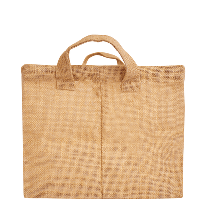 Rectangular Jute Basket with Handles – Multipurpose Storage for Shoes, Books, Toys & Home Organization (Set of 8)