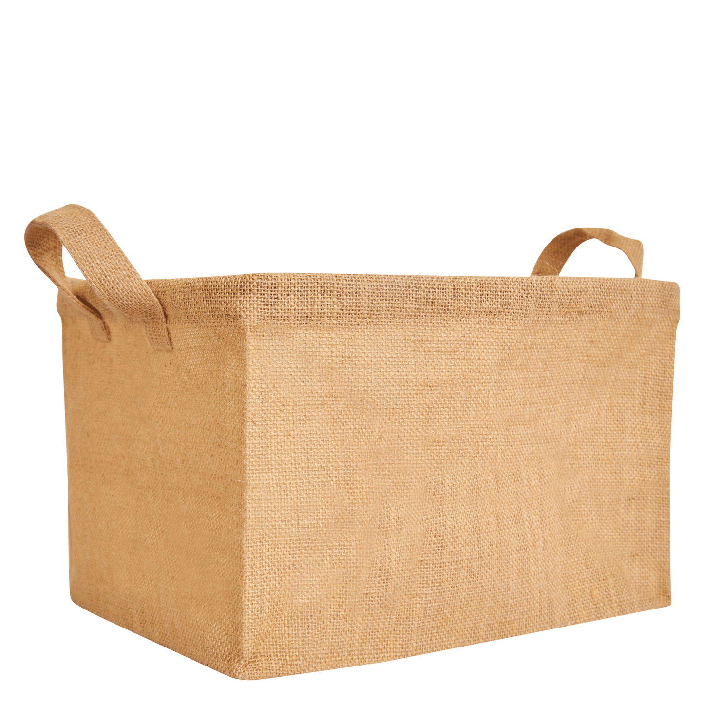 Rectangular Jute Basket with Handles – Multipurpose Storage for Shoes, Books, Toys & Home Organization (Set of 8)