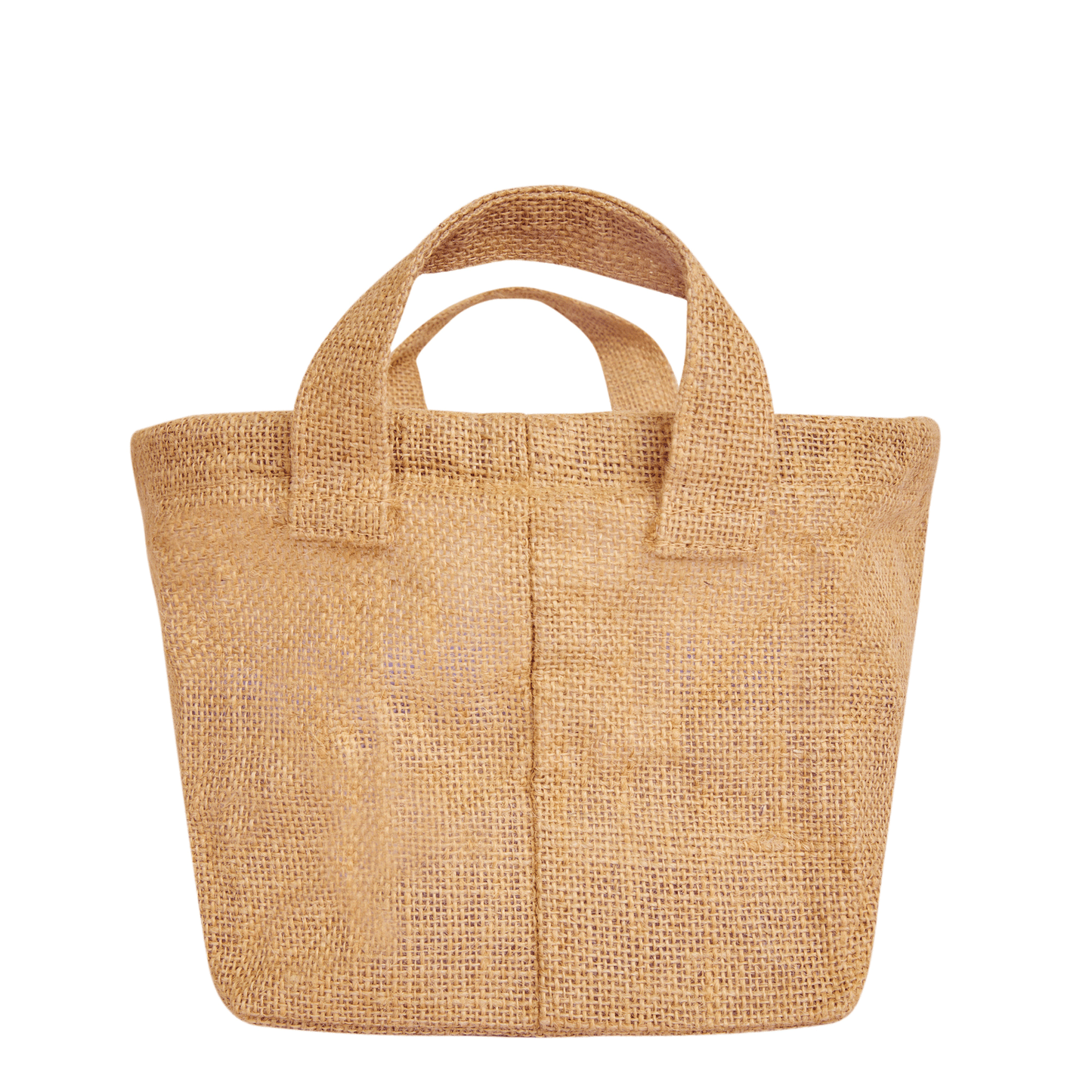 Beige Jute Storage Baskets –Laundry Storage Basket with Handles for Living Room, Bedroom – Organizer Bins for Toys, Books (Packs of 8)