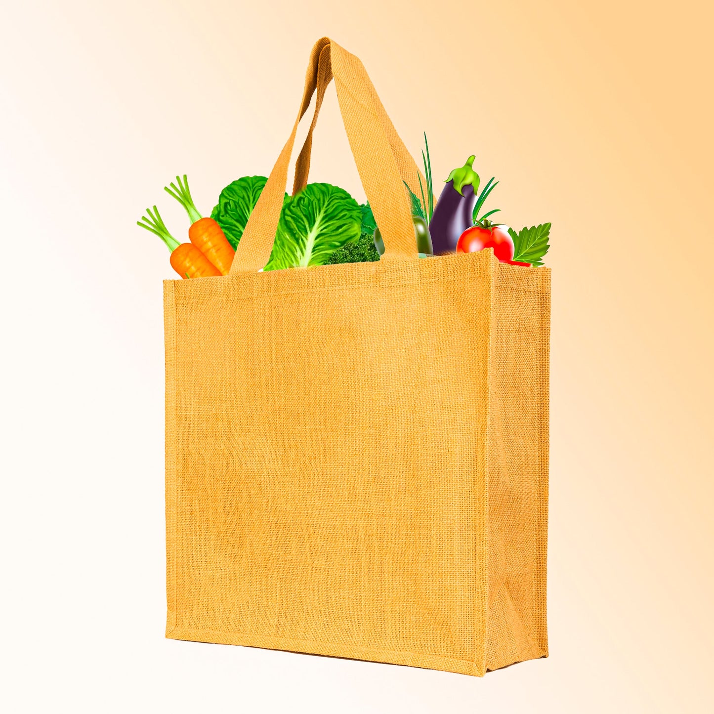 Wholesale Jute Tote Bags with Flat Handles – Reusable Burlap Bags for Women, Weddings & Shopping (Packs of 8)