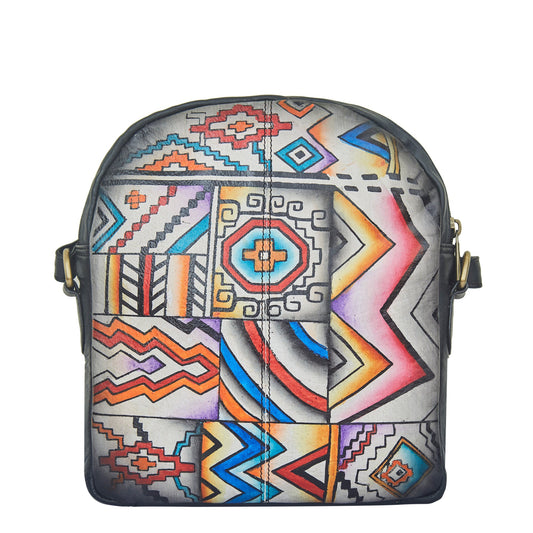 Handpainted Artistic Crossbody Bag - Unique and to the point