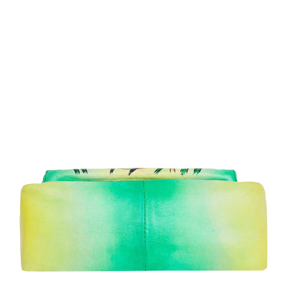 Hand-Painted Cat Art Crossbody Bag