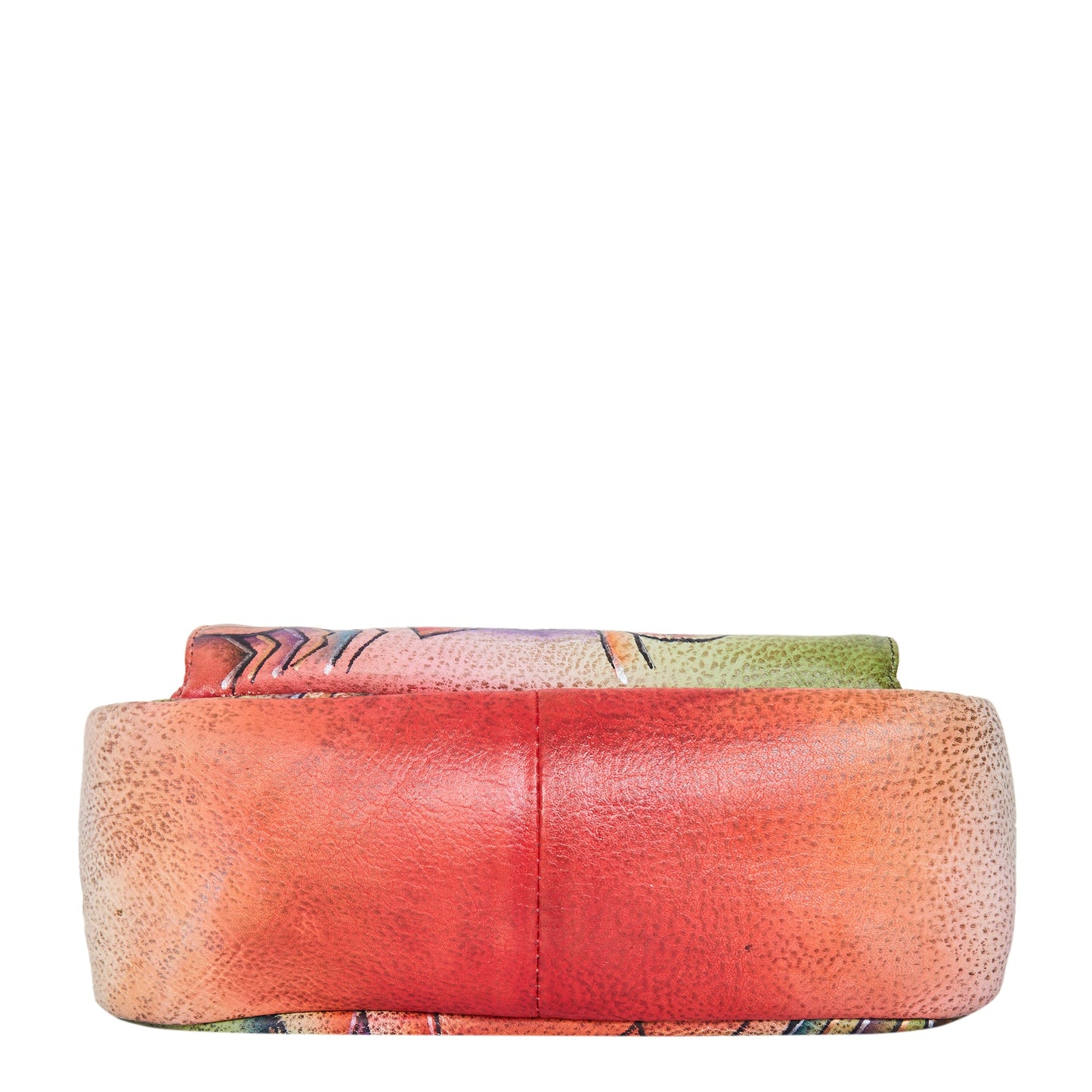 Hand-Painted Abstract Art Crossbody Bag