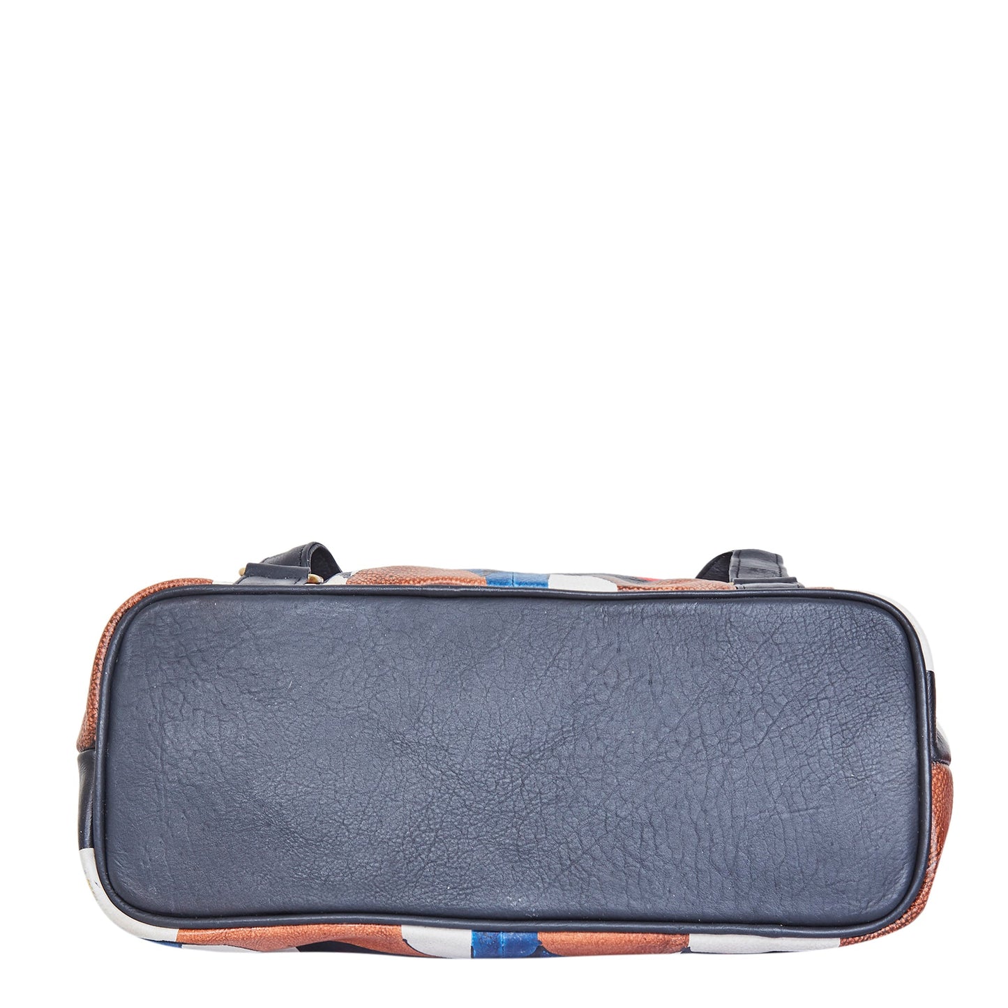 Hand-Painted Polka Dot Leather Backpack – Drawstring & Flap Closure