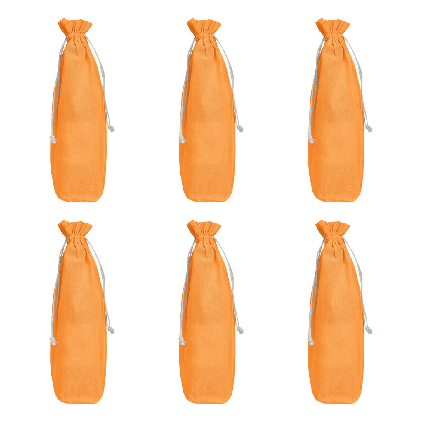 Jute Wine Bottle Bags– Coloured Reusable Gift Pouches Rustic Wine Covers for Weddings, New Year, Christmas & Events (Set of 6 )