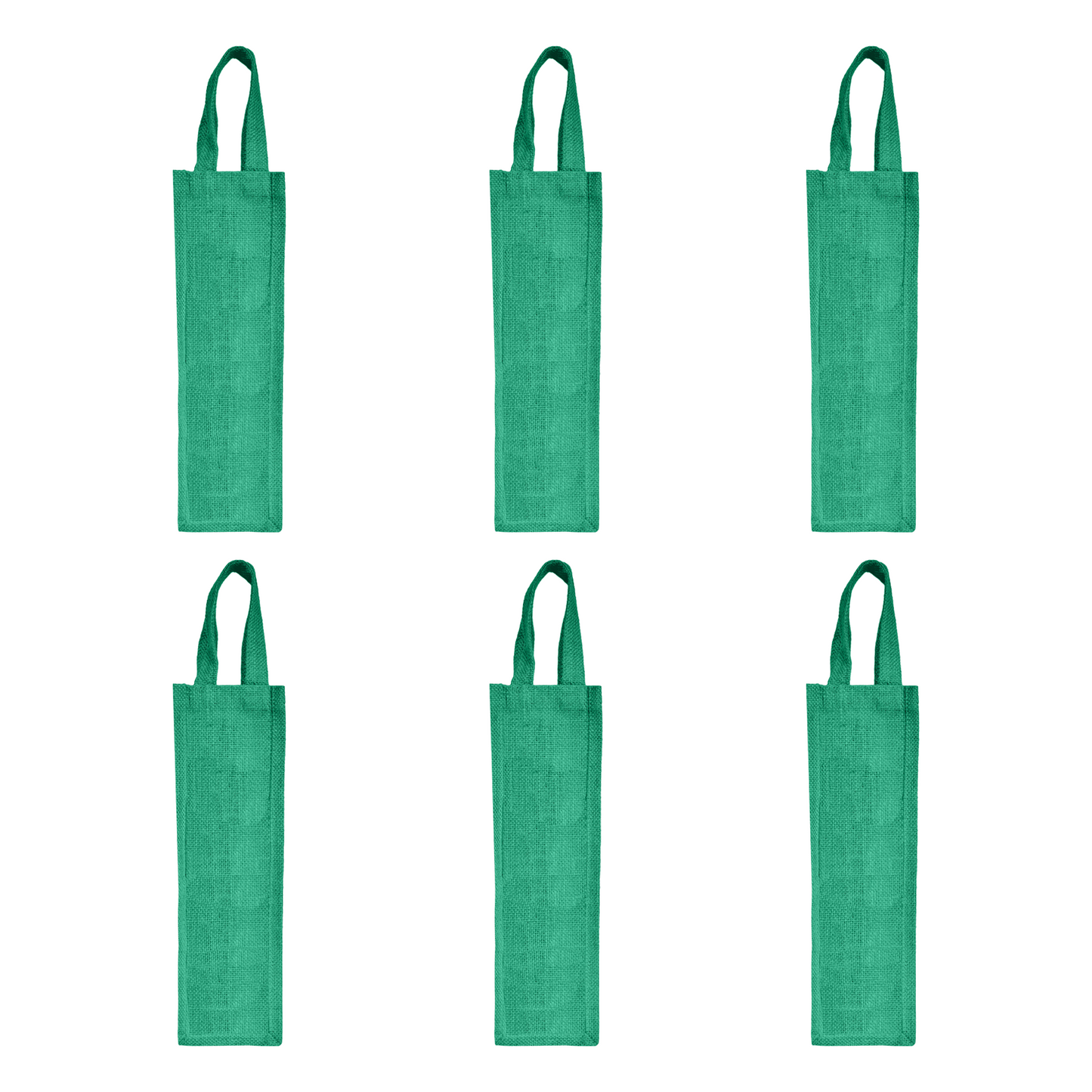 Coloured Jute Wine Gift Bags – Wholesale Reusable Bottle Bags with Handles for Weddings & Events (Pack of 6)