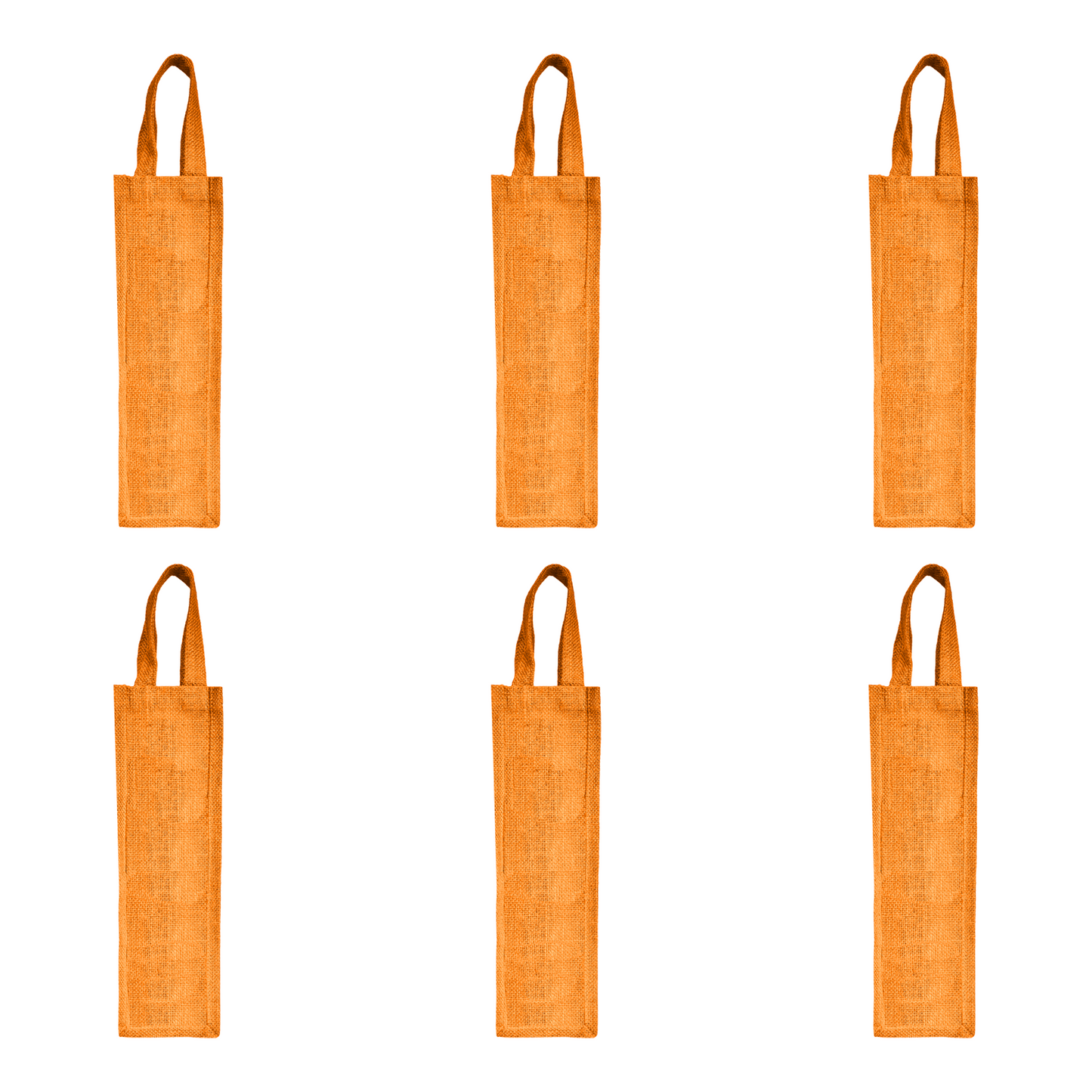 Coloured Jute Wine Gift Bags – Wholesale Reusable Bottle Bags with Handles for Weddings & Events (Pack of 6)