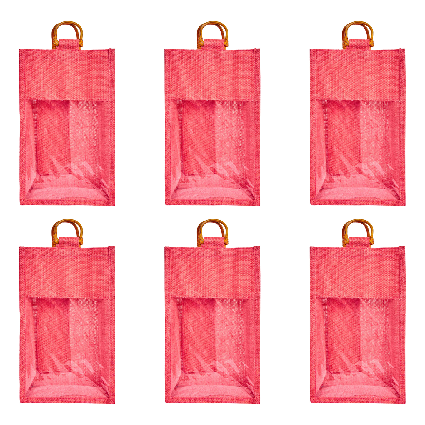 Jute Wine Gift Bags – Reusable 2-Bottle Colored Tote Bags – Weddings, Birthdays, Christmas, &  Special Occasions (Packs of 6)