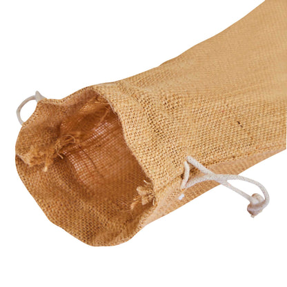 Reusable Jute Wine Bottle Bags – Burlap Drawstring Pouches for Wine & Bottles – Ideal for Weddings, Parties & Bulk Gift Packaging (Packs of 12)