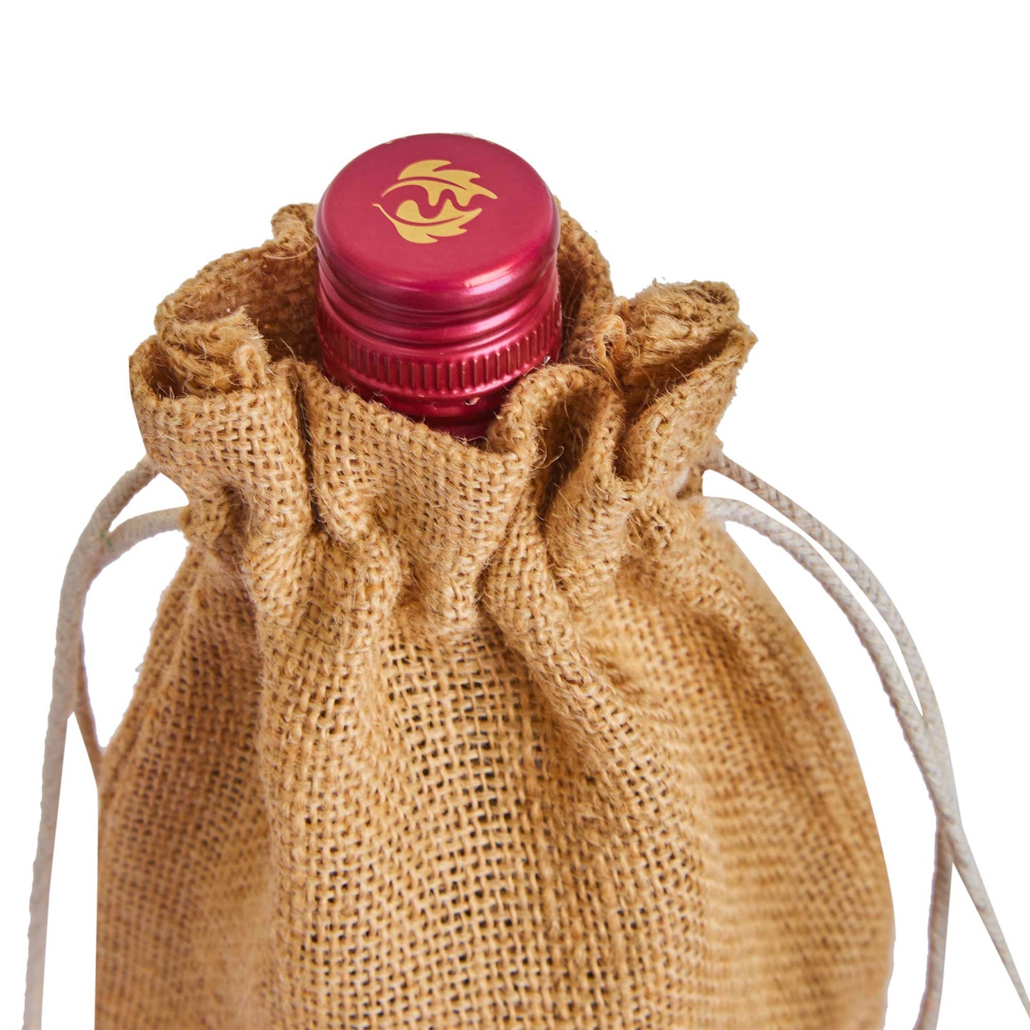 Reusable Jute Wine Bottle Bags – Burlap Drawstring Pouches for Wine & Bottles – Ideal for Weddings, Parties & Bulk Gift Packaging (Packs of 12)