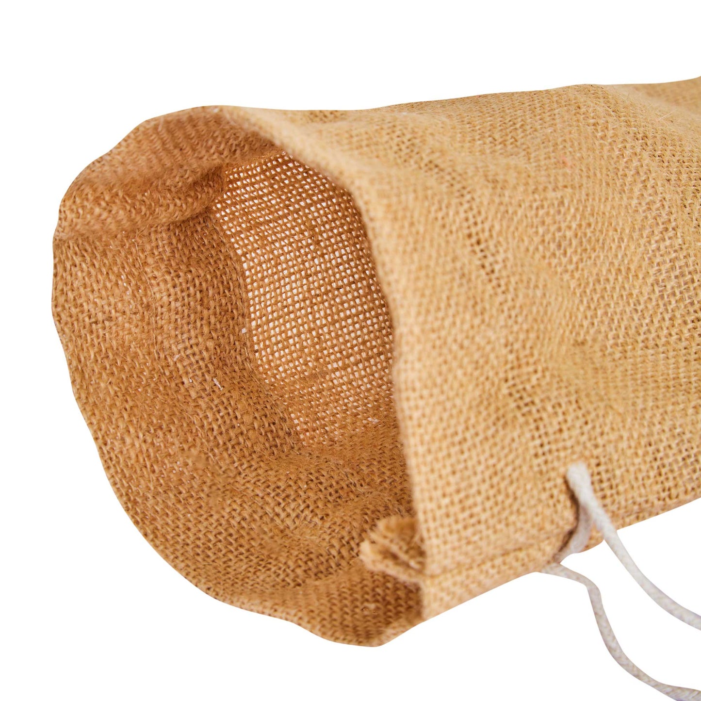 Beige Jute Wine Bottle Bags – Burlap Gift Covers with Drawstrings, New Year, Weddings, Birthdays, and Special Occasions (Packs of 12)