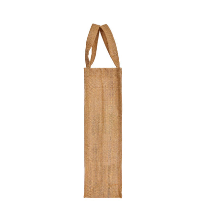 Natural Burlap Jute Wine Gift Bags– Reusable Bottle Totes, Ideal for Parties, Weddings, Christmas & Gift Packaging (Packs of 12 )