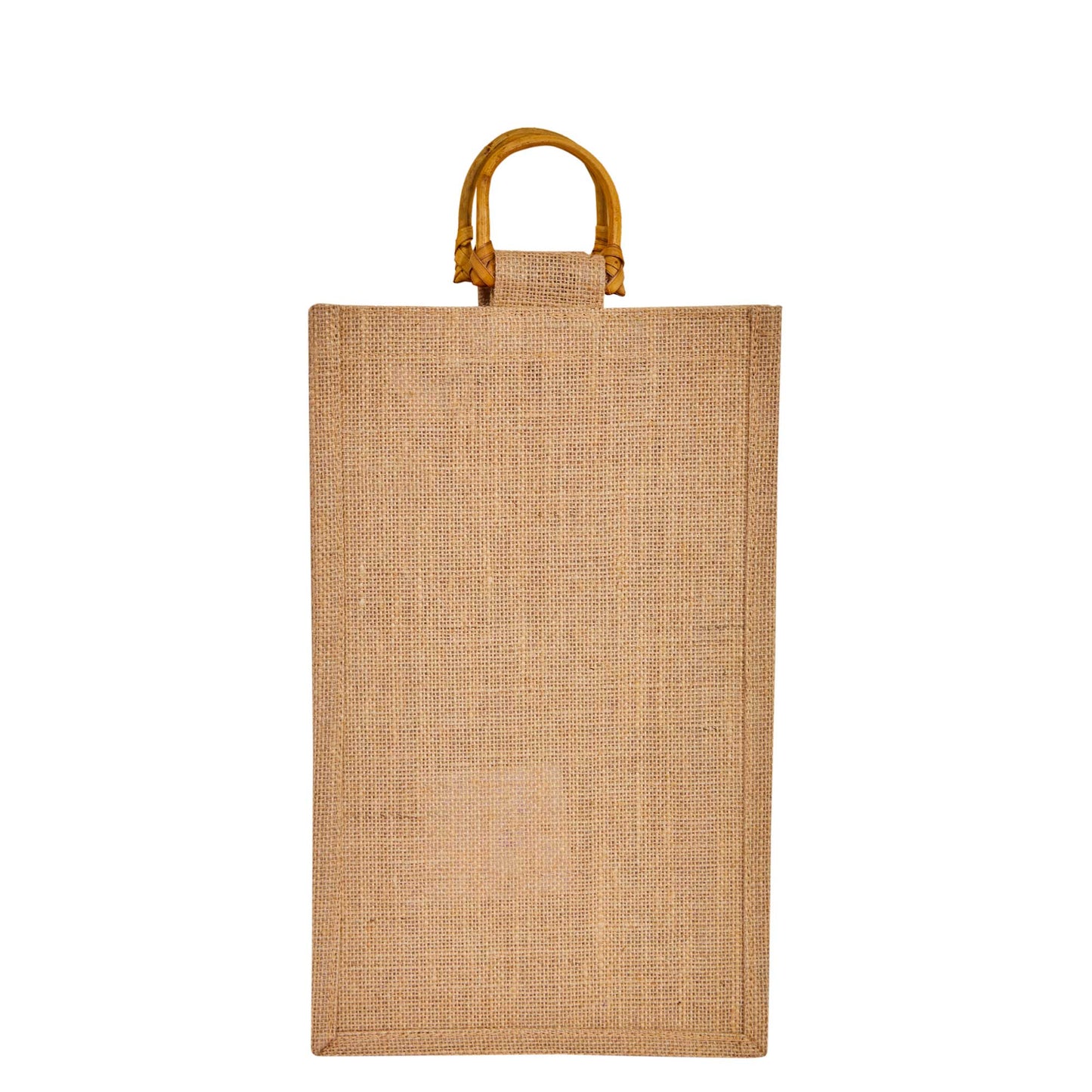 Jute Wine Gift Bags with Cane Handles – 2-Bottle  Burlap Totes for Wine, Christmas, Weddings, New Year & Special Occasions (Packs of 12)